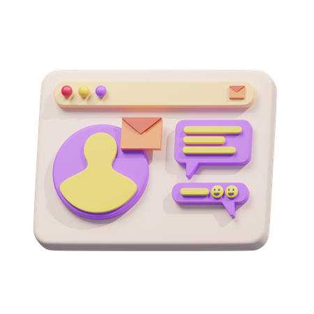 Courrier électronique  3D Icon