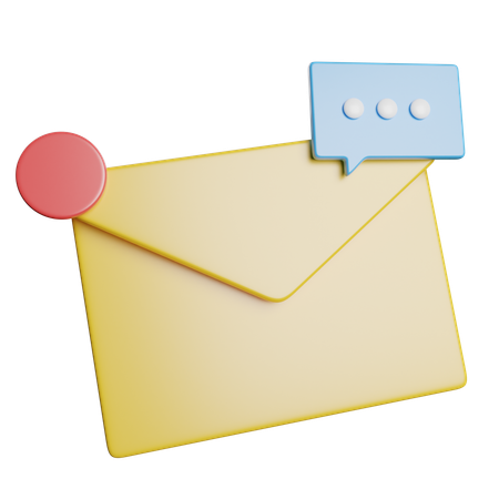 Courrier électronique entrant  Icône 3D