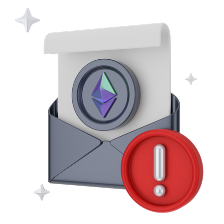Courrier Ethereum  3D Icon