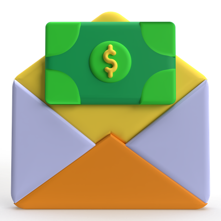 Courrier financier  3D Icon