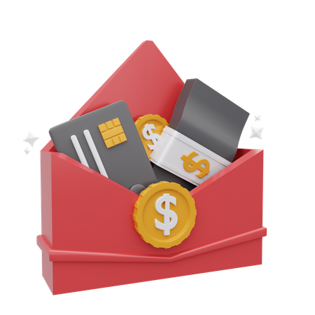 Courrier financier  3D Icon