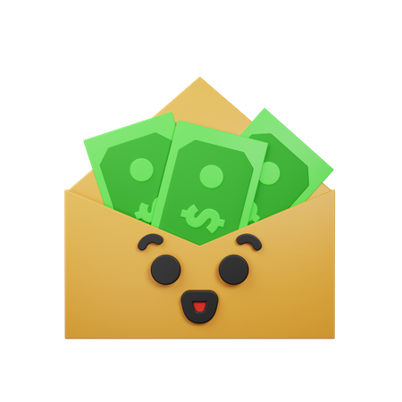 Courrier financier  3D Icon