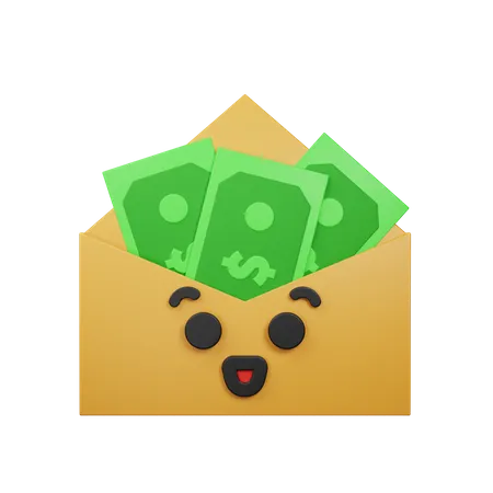 Courrier financier  3D Icon