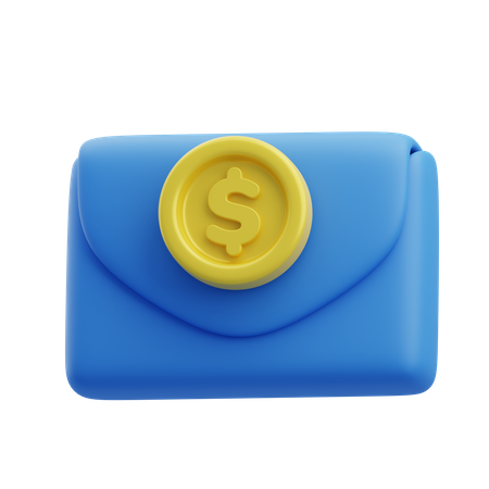 Courrier financier  3D Icon