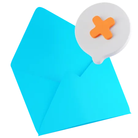 Courrier non envoyé  3D Icon