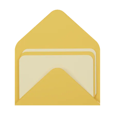 Ouvrir le courrier  3D Icon