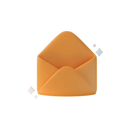 Ouvrir le courrier  3D Icon