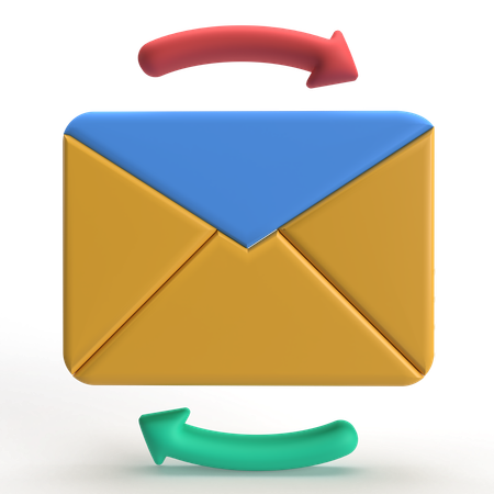 Rediffusion du courrier  3D Icon