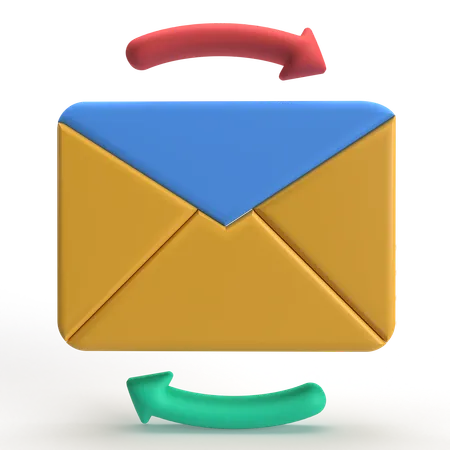 Rediffusion du courrier  3D Icon