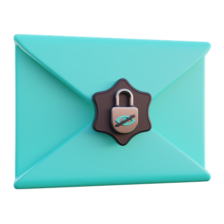 Courrier secret  3D Icon