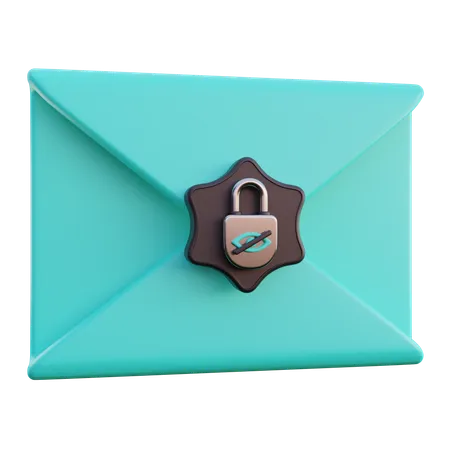 Courrier secret  3D Icon