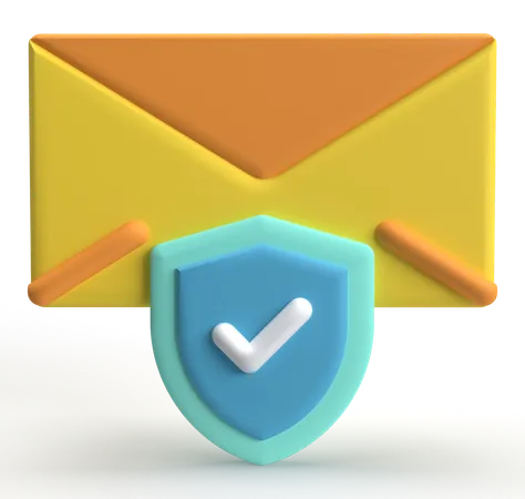 Courrier sécurisé  3D Icon