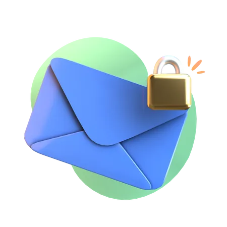 Courrier verrouillé  3D Icon