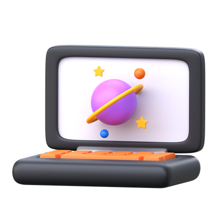 Cours d'astronomie en ligne  3D Icon