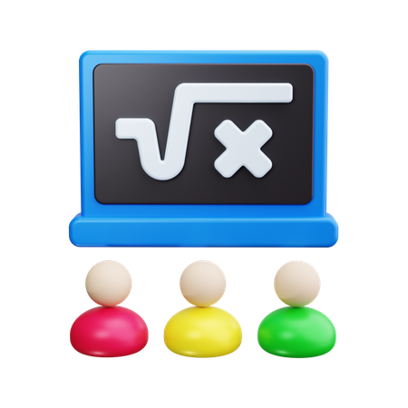 Cours de mathématiques  3D Icon