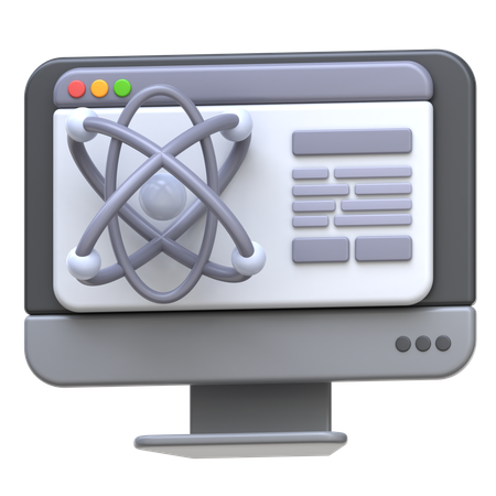 Cours de sciences en ligne  3D Icon