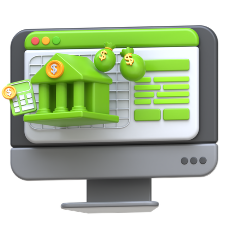 Cours en ligne de finance et comptabilité  3D Icon