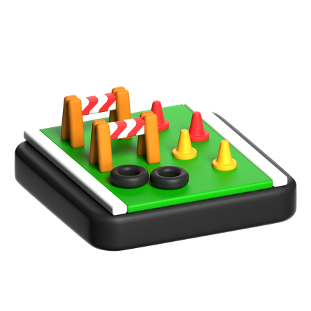 Course d'obstacle  3D Icon
