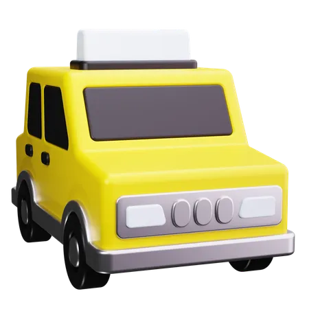 Trajet en taxi  3D Icon