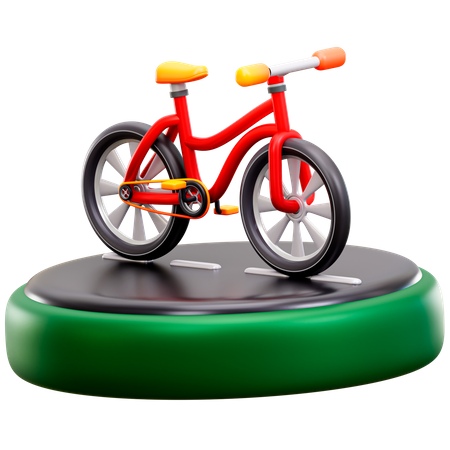 Course cycliste  3D Illustration