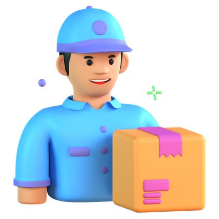 Garçon de courrier  3D Icon