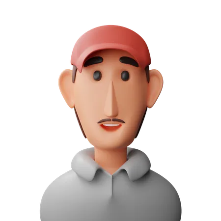 Homme de courrier  3D Icon