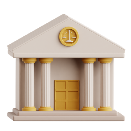 Court Building  3D Icon