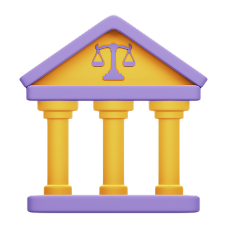 Court Building  3D Icon