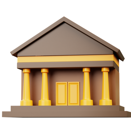 Court Building  3D Icon
