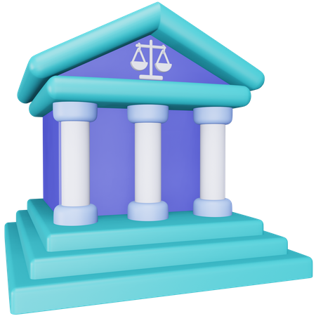 Court Building  3D Icon