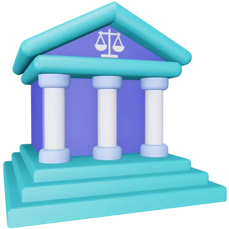 Court Building  3D Icon