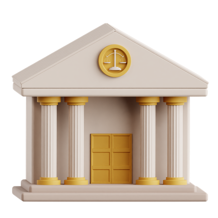 Court Building  3D Icon