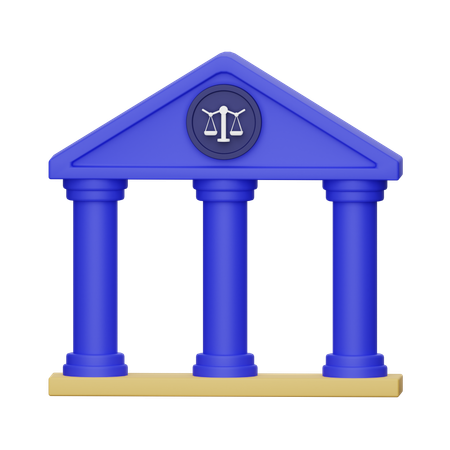 Court Building  3D Icon