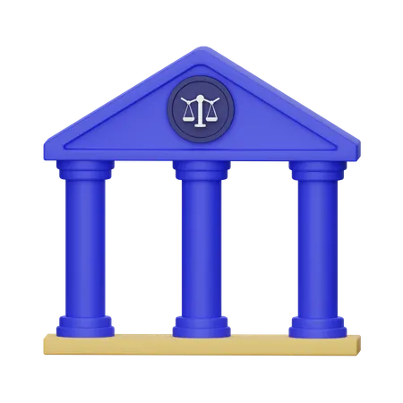 Court Building  3D Icon