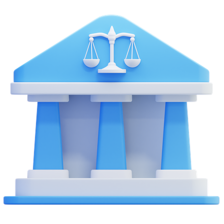 Court Building  3D Icon
