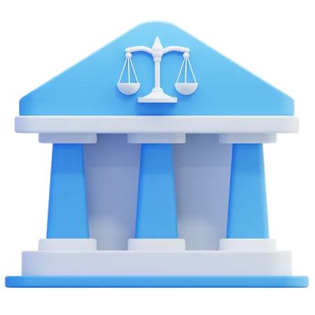 Court Building  3D Icon