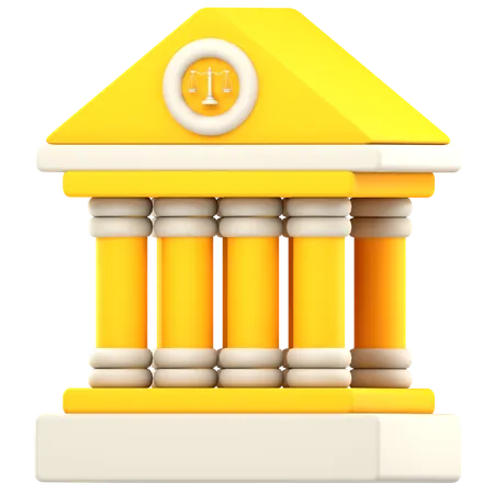 Court Building  3D Icon