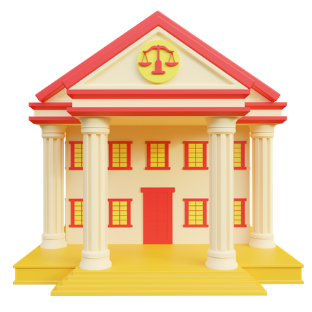 Court Building  3D Icon