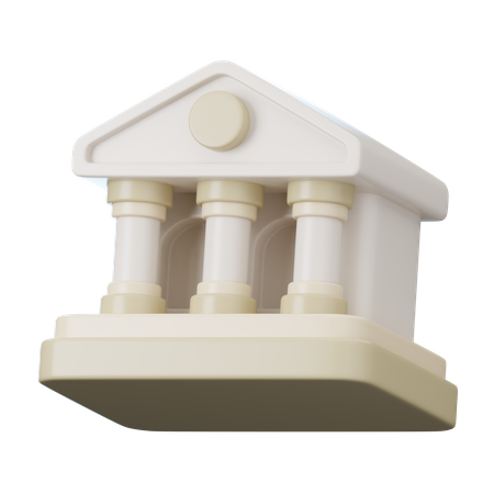 Court Building  3D Icon