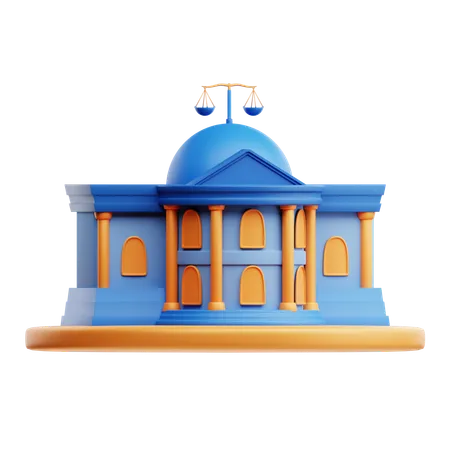 Court Building  3D Icon