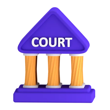 Court Building  3D Icon