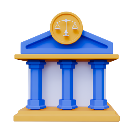 Court Building  3D Icon