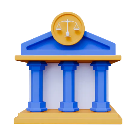 Court Building  3D Icon