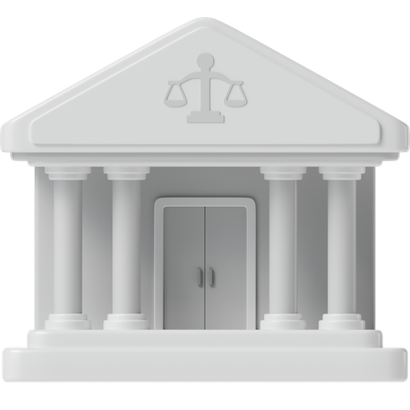 Court Building  3D Icon