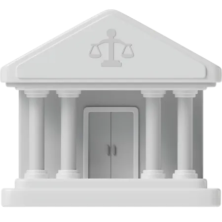 Court Building  3D Icon