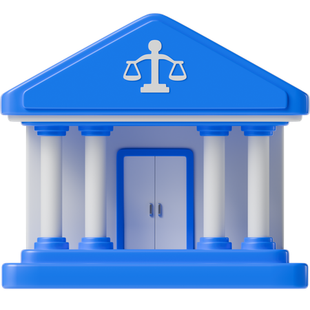 Court Building  3D Icon