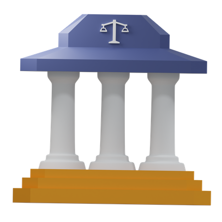 Court Building  3D Icon