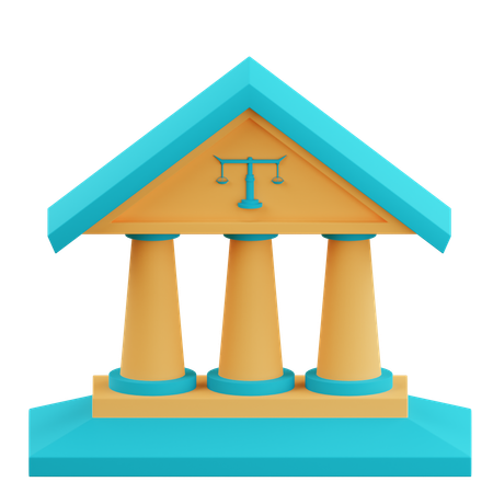 Court Building  3D Icon