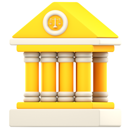 Court Building  3D Icon