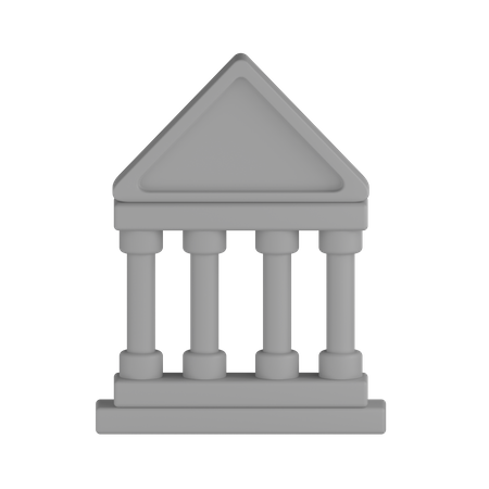 Court Building 3D Icon